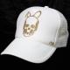 Skull Bunny Swarovski cap��White��Gold