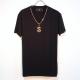 Dollar Gold Swarovski necklace T-shirt��Black