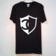 Half CQ emblem T-shirt black