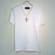 Cross Gold Swarovski necklace T-shirt��White