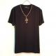 Cross Gold Swarovski necklace T-shirt����lack