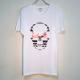 Skull Tattoo Girl NO.3  T-shirt White