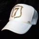 Emblem Seven Swarovski cap WhiteGold