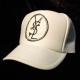 Emblem crash melt Swarovski cap White