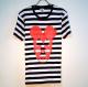Skull Mouse Border T-shirt Red