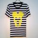 Skull Mouse Border T-shirt Yellow