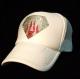 Diamond Fire pattern Swarovski cap white