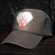 Diamond Fire pattern Swarovski cap black
