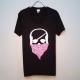 Skull pink camouflage bandana��Black