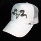 Skull Sheep Swarovski cap white