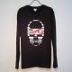 Skull camouflage red �� black Long T-shirt black