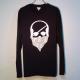 Skull bandana dollar Long T-shirt Black