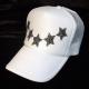 Five-star Swarovski cap white