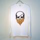 Skull Bandana Leopard Long T-shirt White