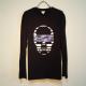 Skull camouflage Blue �� black Long T-shirt black