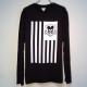 US Skull mouse Swarovski Long T-shirt black