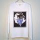Marilyn bandana Swarovski Long T-shirt white �� blue
