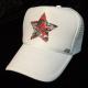 Star Camouflage Swarovski Cap White��Red