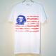 Skull Guevara US flag T-shirt White