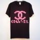 Mosaic parody T-shirt��Black��Pink