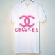 Mosaic parody T-shirt white��Pink