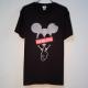 Secret mouse Swarovski T-shirt Black�� red