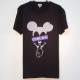 Secret mouse Swarovski T-shirt Black��Blue