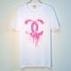 Parody Melting T-shirt white��Pink