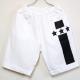 Line Star Half pants White
