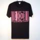 Parody bar code T-shirt black��pink