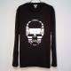 Skull Tattoo Girl NO.��6 T-shirt��Black