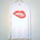Lip Killer Swarovski Long T Shirt White