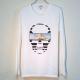 Skull Tattoo Girl NO.20 T-shirt White