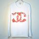 Art Flower Parody Long T Shirt White