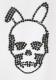Skull Bunny Swarovski Polo shirt��white