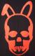 Skull Bunny T-shirt Black��Red