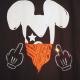 Gangster mouse Swarovski T-shirt Black��Red