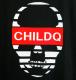 Skull CHILDQ Red Font T-shirt��Black