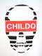 Skull CHILDQ Red Font T-shirt��white