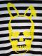 Skull Bunny Border T-shirt  Yellow