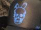 Skull Bunny Swarovski cap Black��Blue