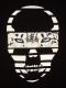 Skull White Tiger T-shirt  Black��