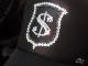 Money emblem Swarovski black cap