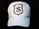 Money emblem Swarovski white cap