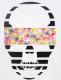 Skull Colorful flower white