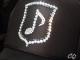 Melody emblem Swarovski black cap
