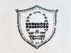 Skull emblem Swarovski T-shirt��white