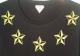 Five Rock Star T-shirt��black��Yellow