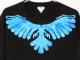 Phoenix Swarovski Long T-shirt Black / blue