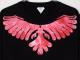 Phoenix Swarovski Long T-shirt Black / Red